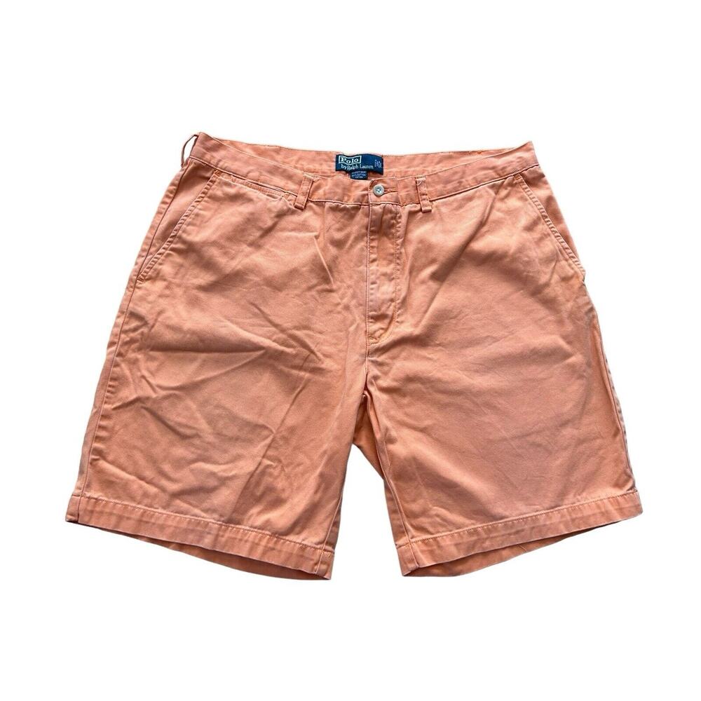 Polo‎ Ralph Lauren 9” Inseam Orange Prospect Chino Shorts Men’s Size 38
